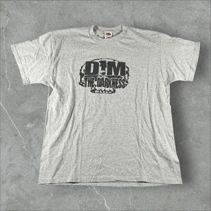 Vintage Dim The Darkness Shirt Mens XL Grey Y2K Grunge Metal Band Tee Rare Grail